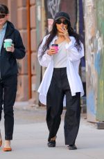 ZOE KRAVITZ Out with a Friend in New York 04/21/2023