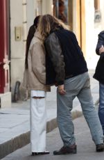 ZOE SALDANA and Marco Perego Out at Ile Saint Louis in Paris 04/09/2023