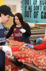 ZOEY DEUTCH at Feeding America Hosts Volunteer Event at L.A Regional Food Bank 04/07/2023