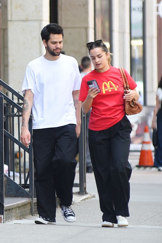ADDISON RAE and Omer Fedi Out in New York 05/27/2023