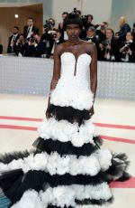 ADUT AKECH at 2023 Met Gala Celebrating Karl Lagerfeld: A Line of Beauty in New York 05/01/2023