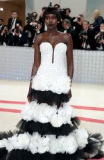 ADUT AKECH at 2023 Met Gala Celebrating Karl Lagerfeld: A Line of Beauty in New York 05/01/2023