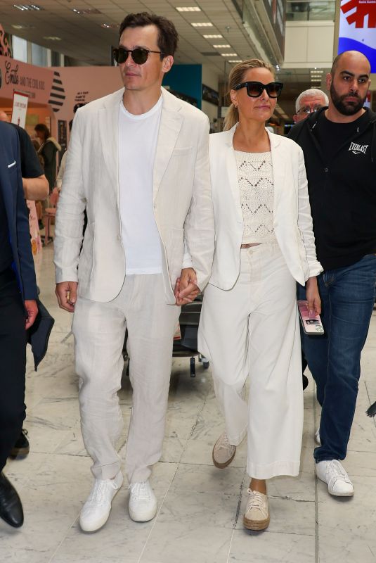 AIMEE MULLINS and Rupert Friend Arrives at Nice Airport 05/20/2023