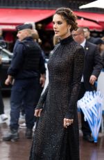 ALESSANDRA AMBROSIO Leaves Hotel Martinez in Cannes 05/20/2023