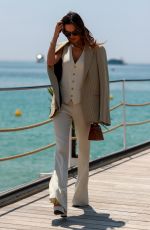 ALESSANDRA AMBROSIO Out at Carlton Beach Pier in Cannes 05/22/2023