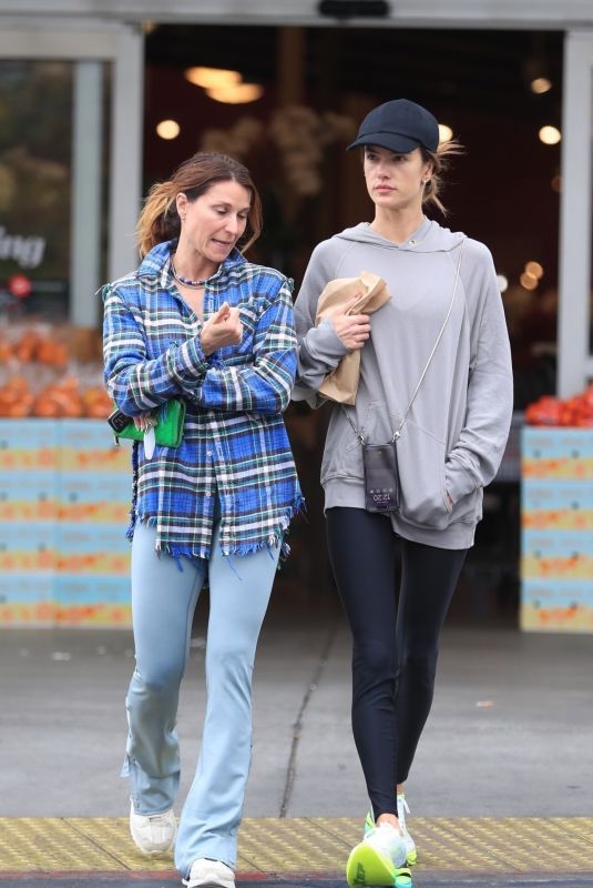 ALESSANDRA AMBROSIO Out for Grocery Shopping at Bristol Farms in West Hollywood 05/09/2023