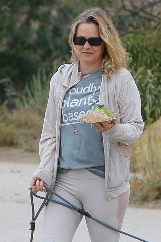 ALICIA SILVERSTONE Out Hiking in Hollywood Hills 05/29/2023