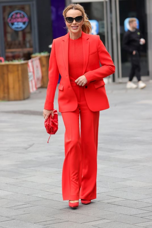 AMANDA HOLDEN Arrives at Heart Breakfast Show in London 05/19/2023