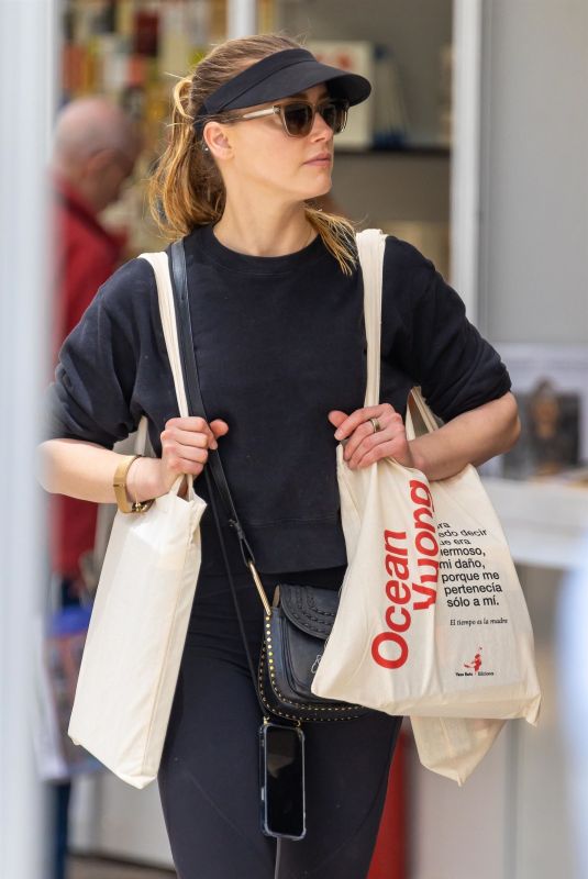 AMBER HEARD Out and About in Madrid 05/29/2023