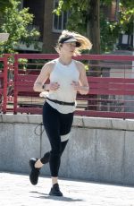 AMBER HEARD Out Jogging Near Her Home in Madrid 05/05/2023 
