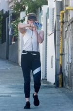 AMBER HEARD Out Jogging Near Her Home in Madrid 05/05/2023 