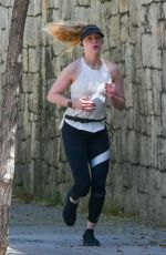 AMBER HEARD Out Jogging Near Her Home in Madrid 05/05/2023 