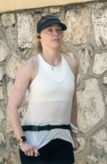 AMBER HEARD Out Jogging Near Her Home in Madrid 05/05/2023 