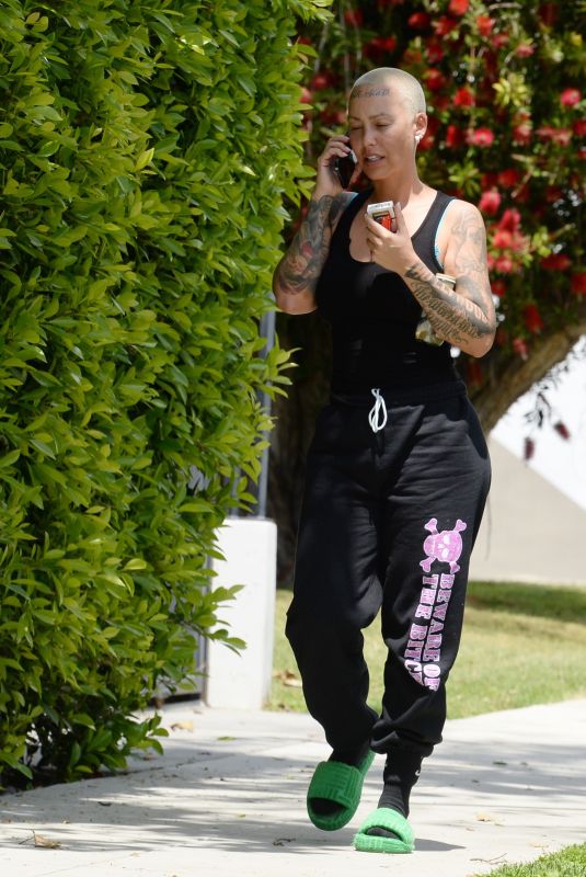 AMBER ROSE Out and About in Los Angeles 05/06/2023