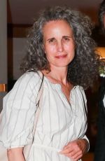 ANDIE MACDOWELL at Majestic Hotel in Cannes 05/23/2023