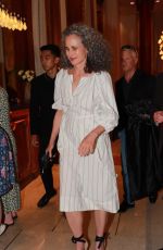 ANDIE MACDOWELL at Majestic Hotel in Cannes 05/23/2023