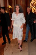 ANDIE MACDOWELL at Majestic Hotel in Cannes 05/23/2023