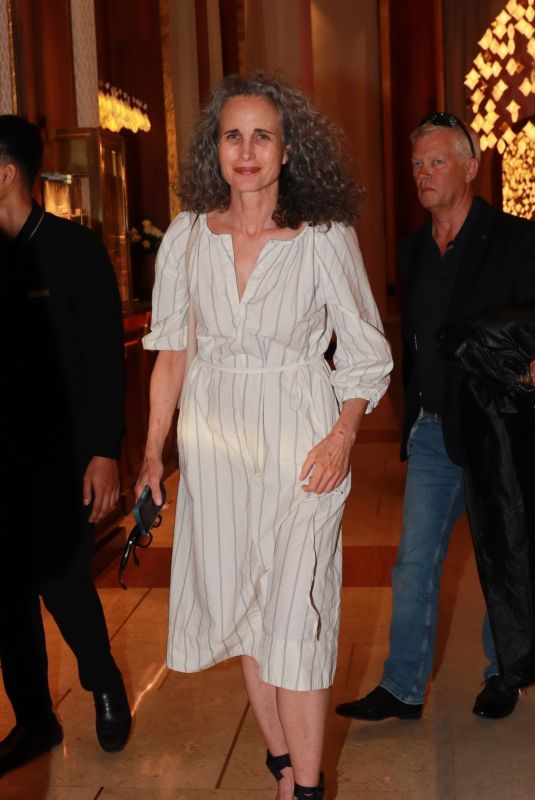 ANDIE MACDOWELL at Majestic Hotel in Cannes 05/23/2023