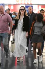 ANGELINA JOLIE Arries at JFK Airport in New York 05/16/2023