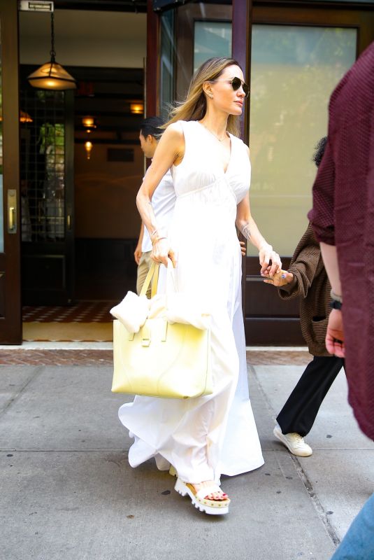 ANGELINA JOLIE Leaves Greenwich Hotel in New York 05/18/2023