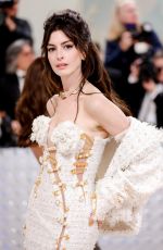 ANNE HATHAWAY at 2023 Met Gala Celebrating Karl Lagerfeld: A Line of Beauty in New York 05/01/2023