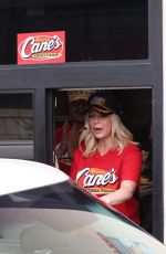 ARIANA MADIX on the Set of Vanderpump Rules at Raising Cane