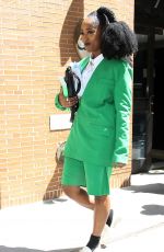 ARSEMA THOMAS Arrives at The View in New York 05/05/2023