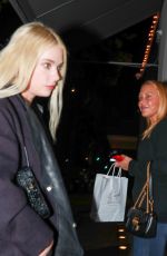 ASHLEY BENSON Out for Dinner at Craig