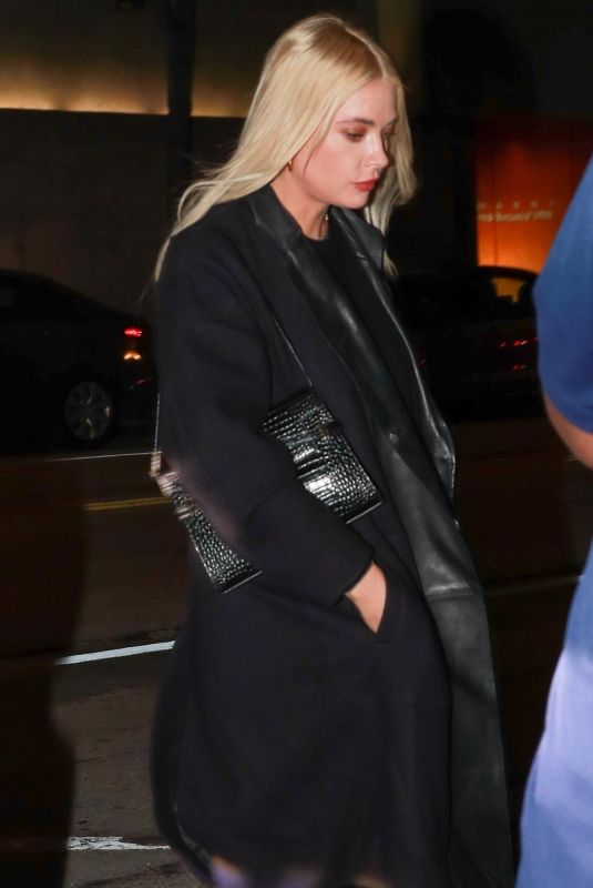 ASHLEY BENSON Out for Dinner at Craig