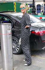 ASHLEY ROBERTS Arrives at Global Offices in London 05/11/2023