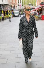 ASHLEY ROBERTS Arrives at Global Offices in London 05/11/2023