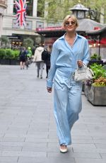 ASHLEY ROBERTS Arrives at Heart Radio in London 05/02/2023