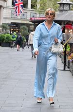 ASHLEY ROBERTS Arrives at Heart Radio in London 05/02/2023