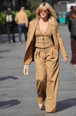 ASHLEY ROBERTS Arrives at Heart Radio in London 05/03/2023