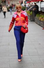 ASHLEY ROBERTS Arrives at Heart Radio in London 05/05/2023 