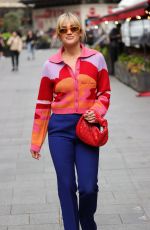 ASHLEY ROBERTS Arrives at Heart Radio in London 05/05/2023 