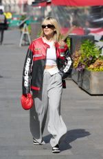 ASHLEY ROBERTS Leaves Global Radio Studios in London 05/04/2023