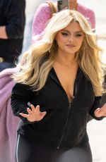BEBE REXHA Arrives at Jimmy Kimmel Live in Los Angeles 05/01/2023