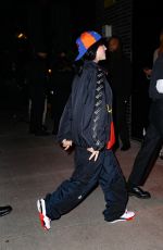 BILLIE EILISH Arrives at a Met Gala After-party in New York 05/01/2023