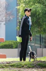BRIGITTE NIELSEN Out for a Dog Walk in Los Angeles 05/21/2023