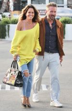 BROOKE BURKE Out for Dinner at Lucky