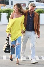 BROOKE BURKE Out for Dinner at Lucky