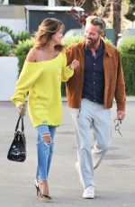 BROOKE BURKE Out for Dinner at Lucky