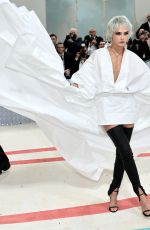 CARA DELEVINGNE at 2023 Met Gala Celebrating Karl Lagerfeld: A Line of Beauty in New York 05/01/2023