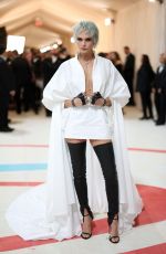 CARA DELEVINGNE at 2023 Met Gala Celebrating Karl Lagerfeld: A Line of Beauty in New York 05/01/2023