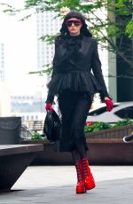 CARA DELEVINGNE on the Set of American Horror Story in Los Angeles 04/25/2023