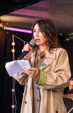 CARICE VAN HOUTEN Campaigns in Front of Rabobank