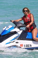 CHANTEL JEFFRIES in a Red Bikini at a Beach in Miami 05/04/2023