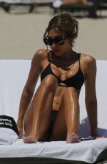 CHANTEL JEFFRIES in Bikini at a Beach in Miami 05/01/2023