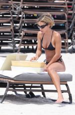 CHANTEL JEFFRIES in Bikini at a Beach in Miami 05/28/2023